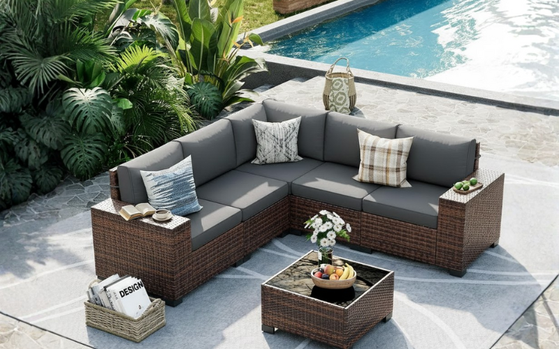 Outdoor Sofa or Sectional Comfortable Lounging for Friends and Family